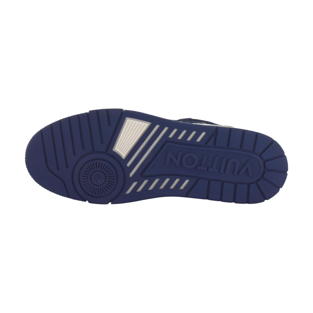LOUIS VUITTON Trainer Men's Blue Monogram Denim Sneakers
