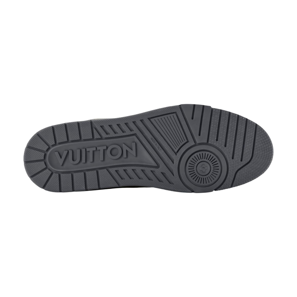 LOUIS VUITTON Trainer Men's Metallic Grey & Gold Sneakers
