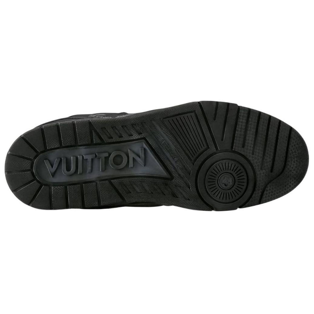 Louis Vuitton Trainer Men's Low-Top Calfskin Sneakers, Black