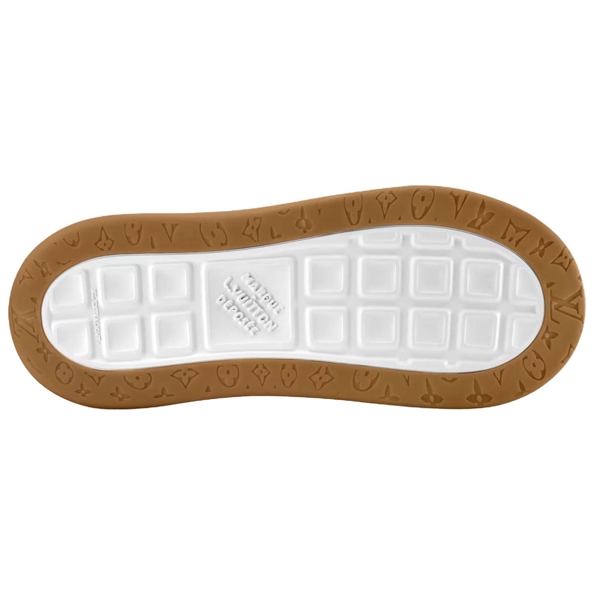 LOUIS VUITTON Tilted Men's Chestnut Suede Low-Top Sneakers