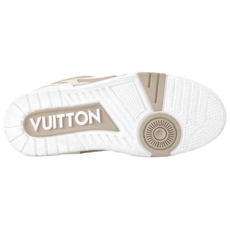 LOUIS VUITTON Skate Women's Beige & White Low-Top Sneakers