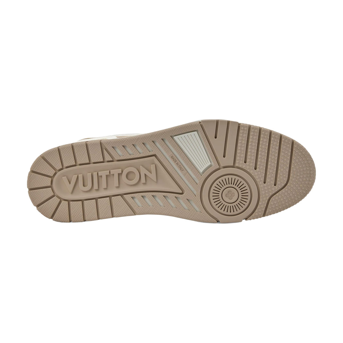 LOUIS VUITTON Trainer Unisex Beige Denim Sneakers