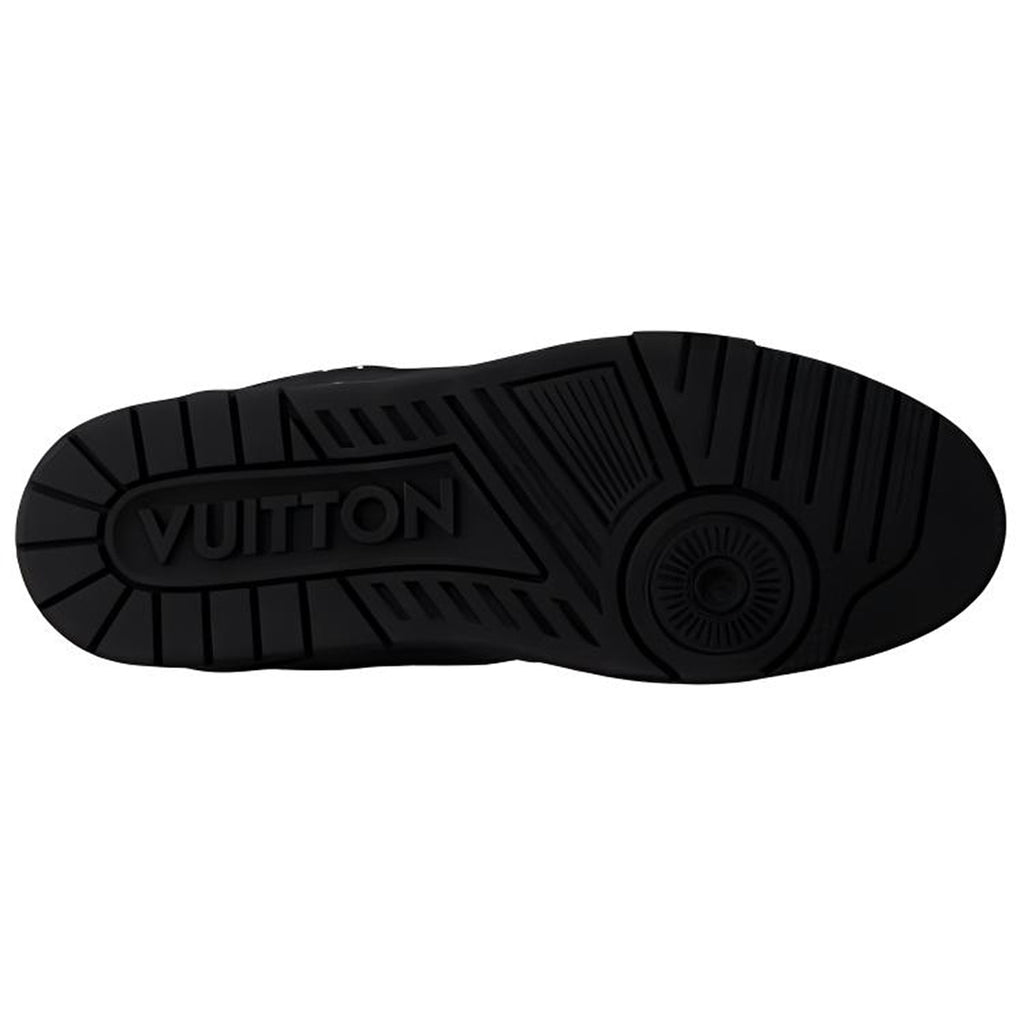 Louis Vuitton Trainer Men's Black Leather Low-Top Sneakers