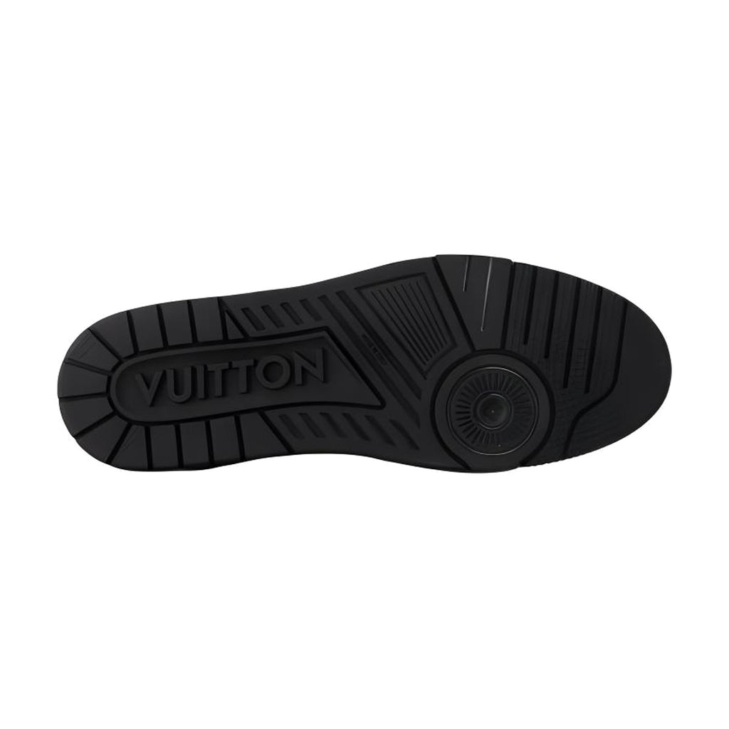 LOUIS VUITTON Trainer Men's Black & White Monogram Sneakers