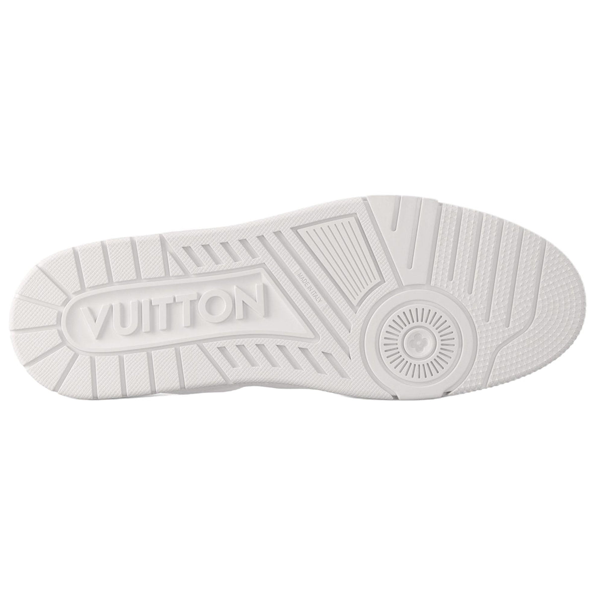 Louis Vuitton Trainer Men's White Embossed Calfskin Sneakers