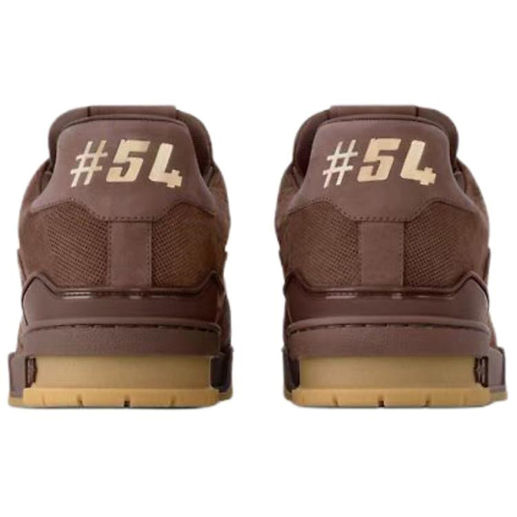 Louis Vuitton Trainer Unisex Damier Leather Sneakers, Brown