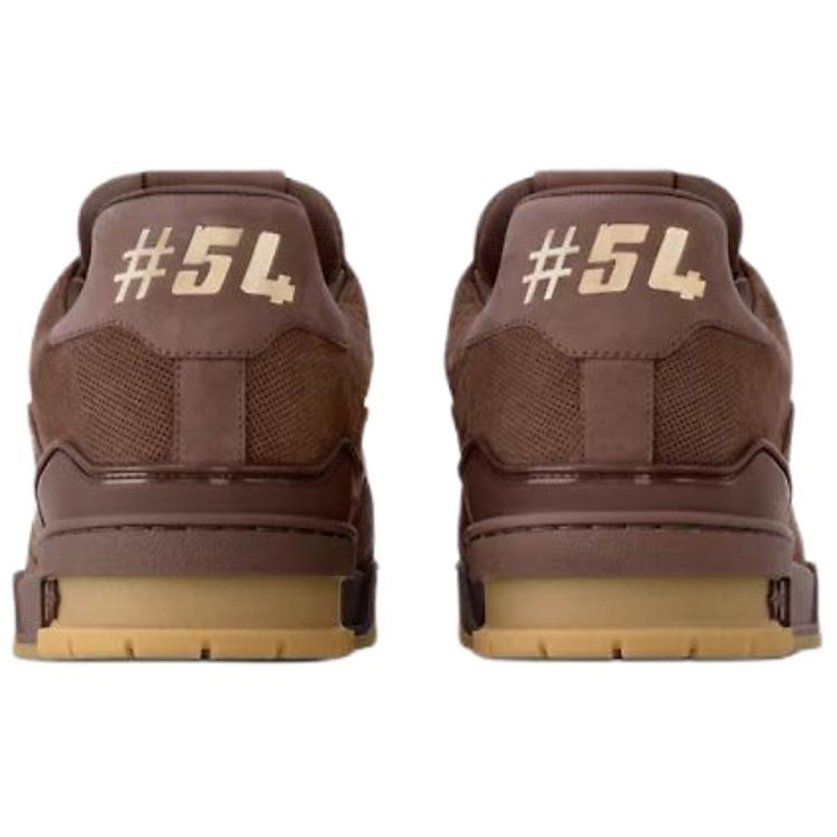 Louis Vuitton Trainer Unisex Damier Leather Sneakers, Brown