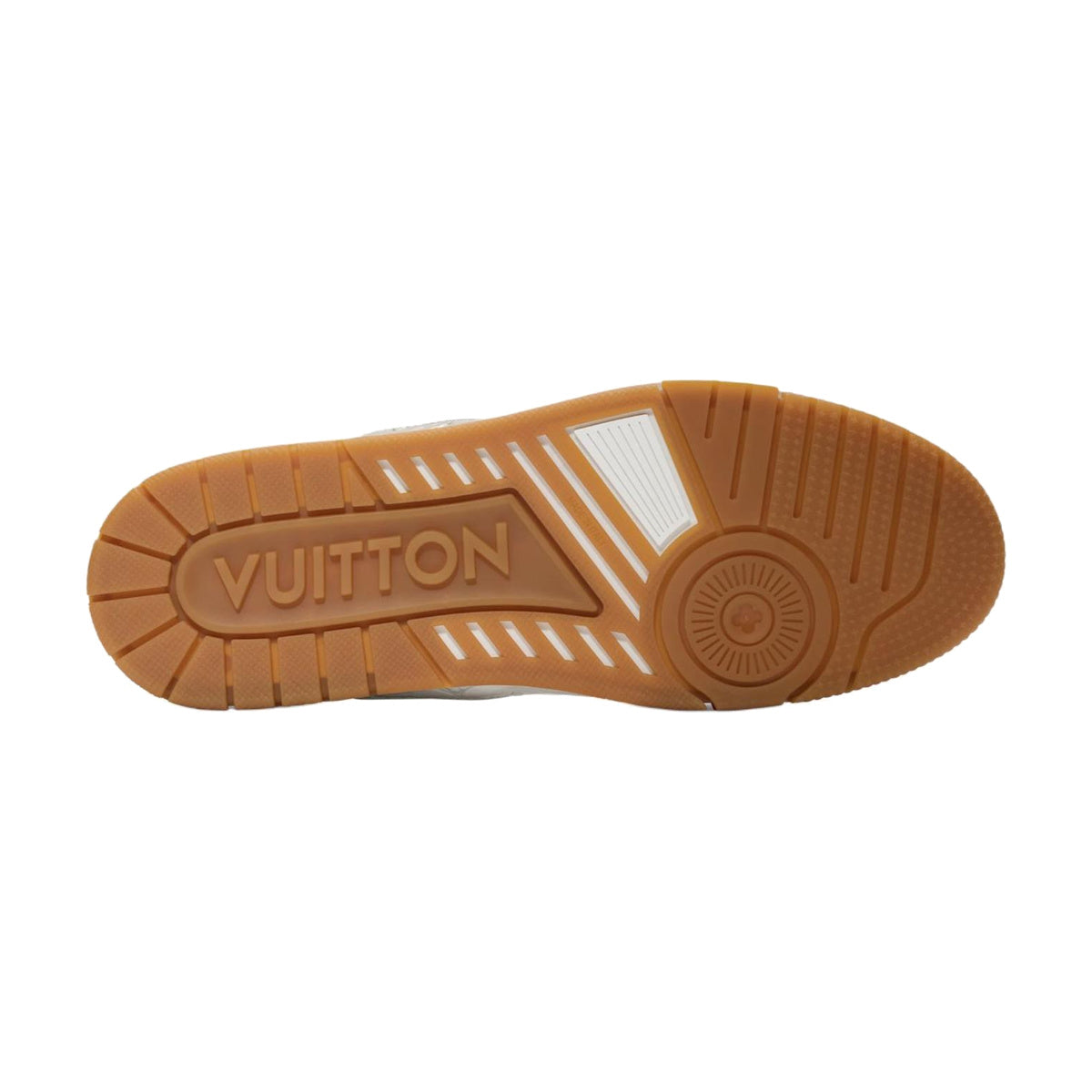 LOUIS VUITTON Trainer Men's Grey Embossed Monogram Sneakers