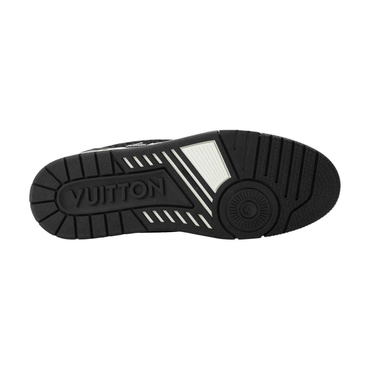 LOUIS VUITTON Trainer Men's Black Monogram Denim Sneakers