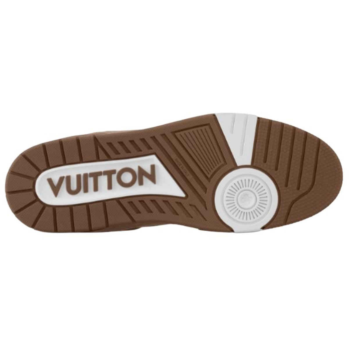 Louis Vuitton Trainer Men's Brown Denim Low-Top Sneakers