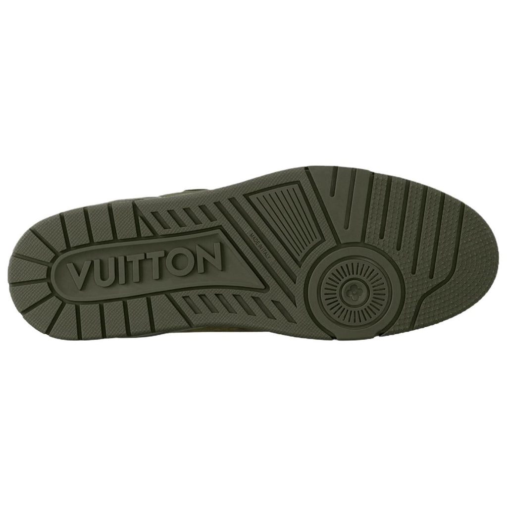 Louis Vuitton Trainer Men's Olive Green & Khaki Sneakers